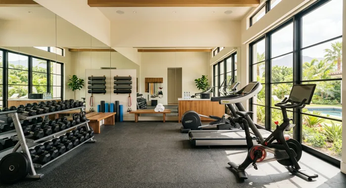 Home workout room