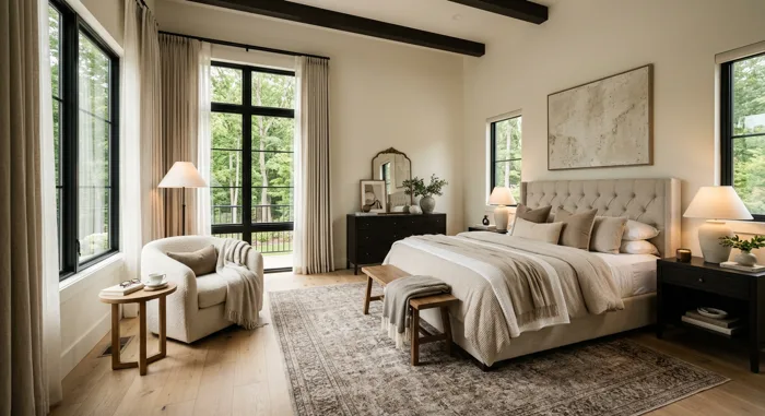 Primary bedroom suite